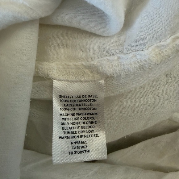 White Cotton Dainty Flowy Coquette Camisole Spring Top Hinge - Picture 5 of 10